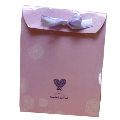 供应成都礼品袋糖果包装袋印刷 白卡纸手提袋定做设计 蝴蝶结纸袋定制生产厂家图片