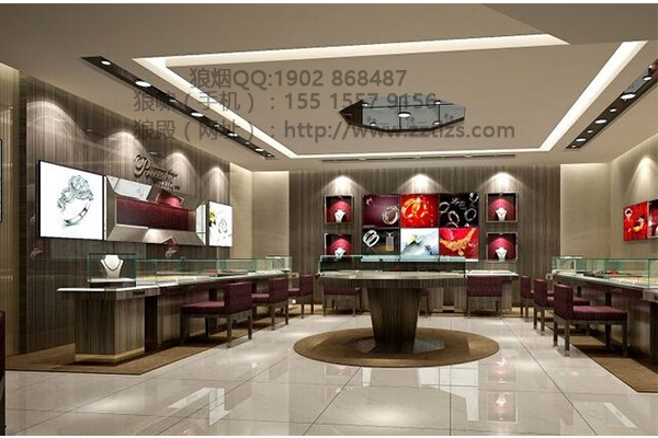 供应用于装修设计的郑州珠宝店装修设计陈列的重点图片