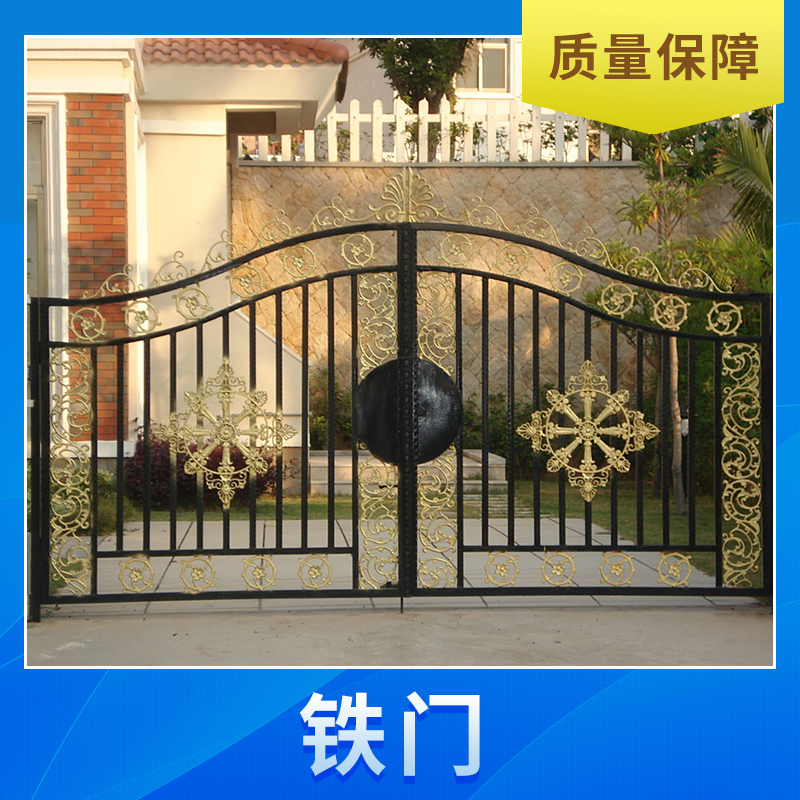 惠州富鑫泰机电门业供应铁门、铁艺大门|栏杆型铁门、铸铁实心铁门图片