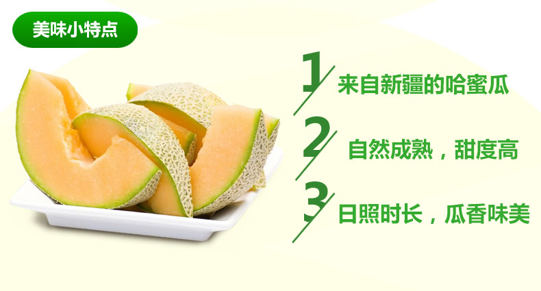 供应用于新鲜水果的哈密瓜
