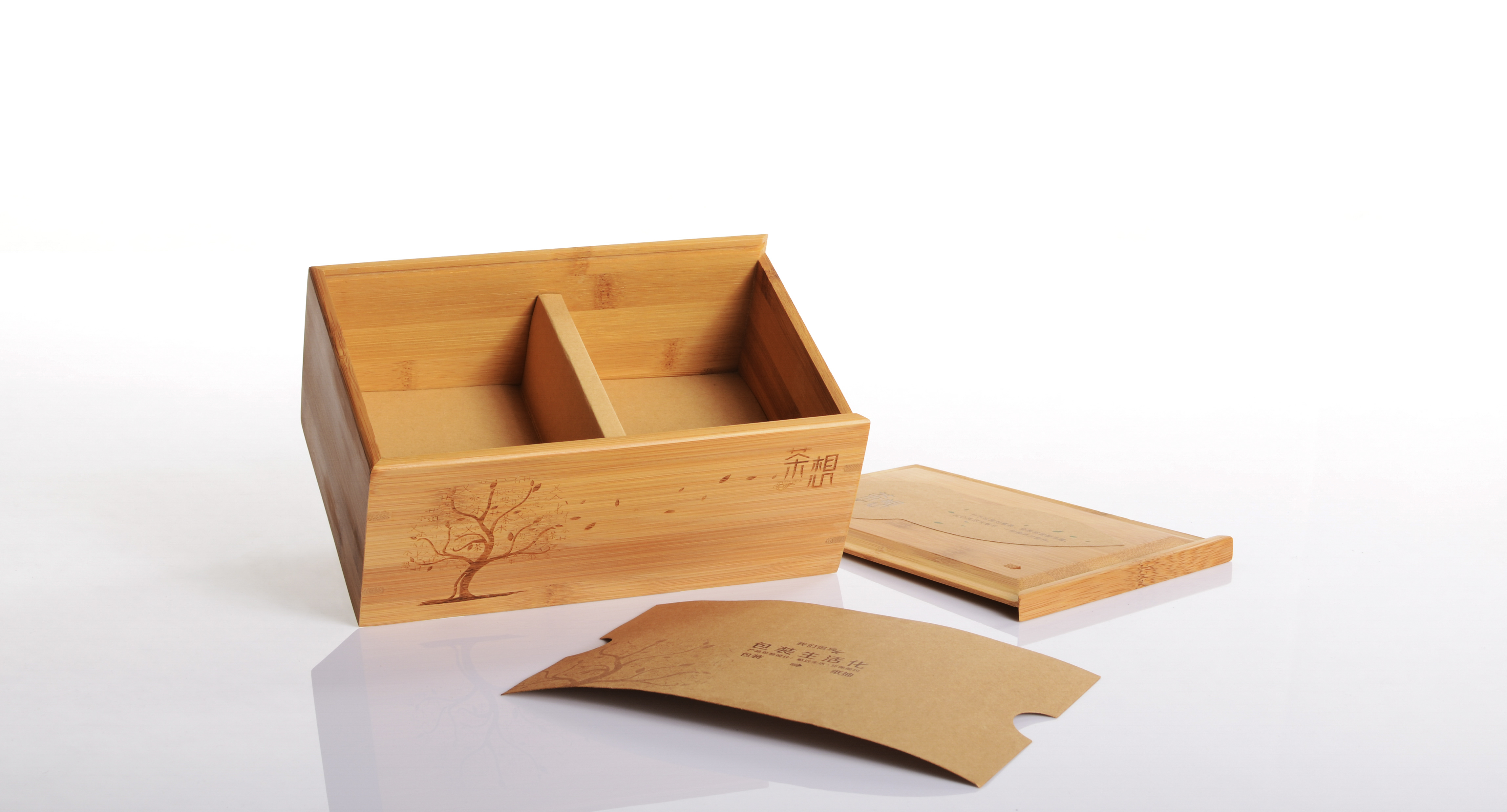 供应茶想A竹盒热销创意竹盒抽纸盒礼品盒长方形竹纸茶叶包装环保竹盒可雕刻logo图片