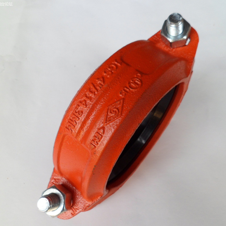 供应用于消防水暖工程的刚性卡箍  消防卡箍 沟槽卡箍
