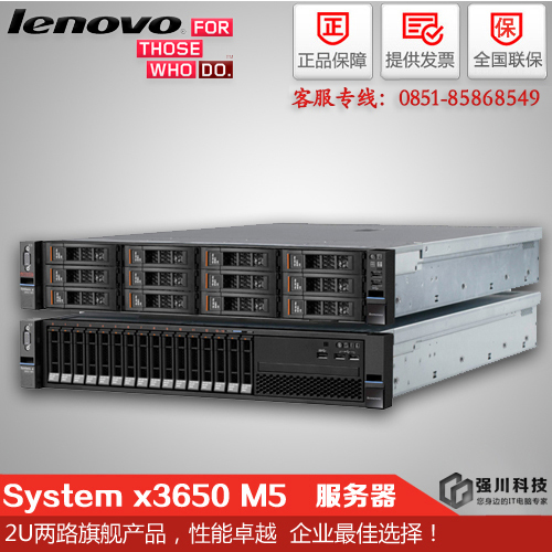 贵州IBM服务器总代理_联想System x3650M5 E5-2603V4/8G/300G单电 2U机架式