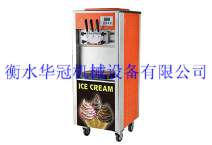 供应三头彩色冰淇淋机 立式冰激凌机 台式冰激凌机