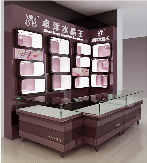 广州珠宝展示柜厂家定制报价，供应商珠宝展示柜制作方案策划图片