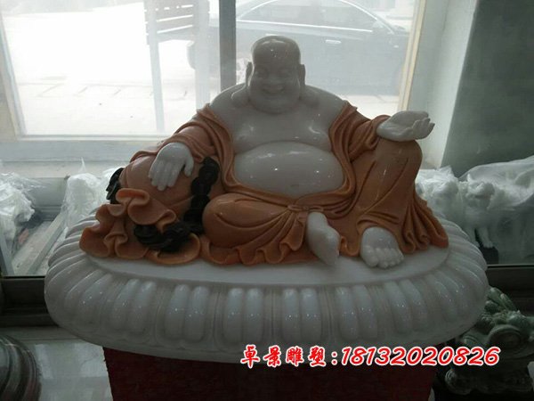 弥勒佛石雕，汉白玉弥勒佛雕塑图片