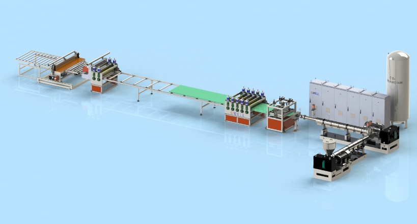 供应PVC自由发泡板材生产线图片