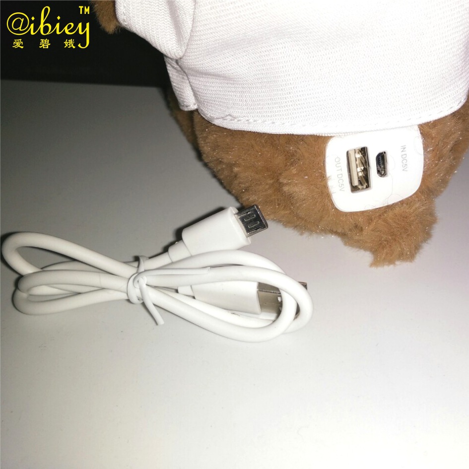 能量熊移动电源 毛绒公仔充电宝 手机挂饰移动电源 泰迪熊充电宝
