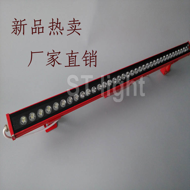 厂家供应36W红色铝壳LED洗墙灯大功率防水线条灯图片