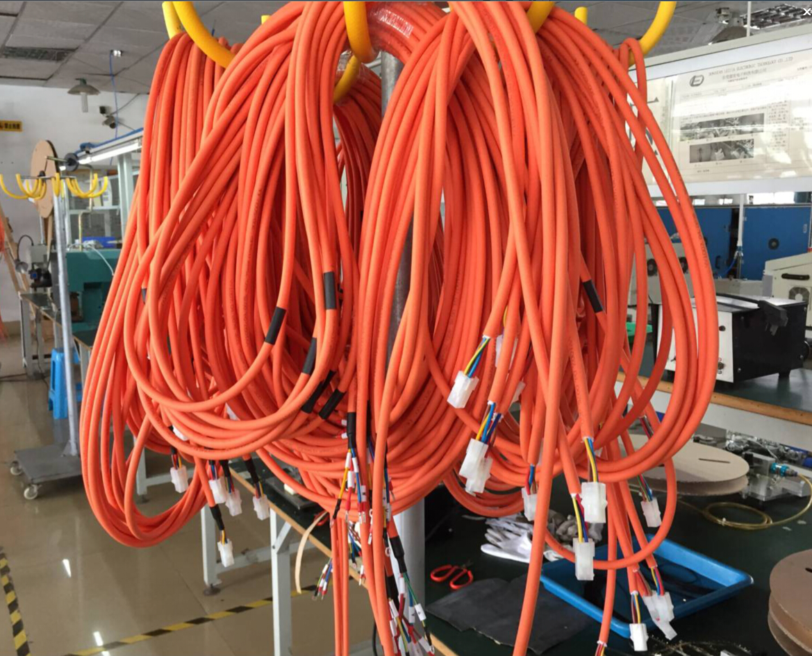 东莞市伺服带刹车动力电缆 6芯厂家供应用于伺服动力线|机床数控|精雕机的伺服带刹车动力电缆 6芯