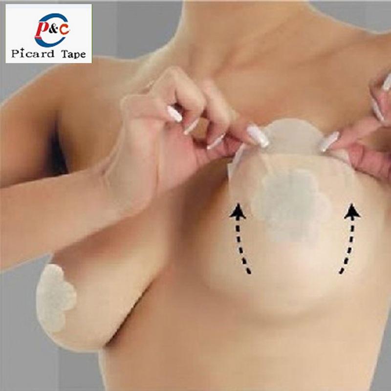 专业生产CE认证新款无痕提胸乳贴 片状防走光贴 一次性时尚胸贴
