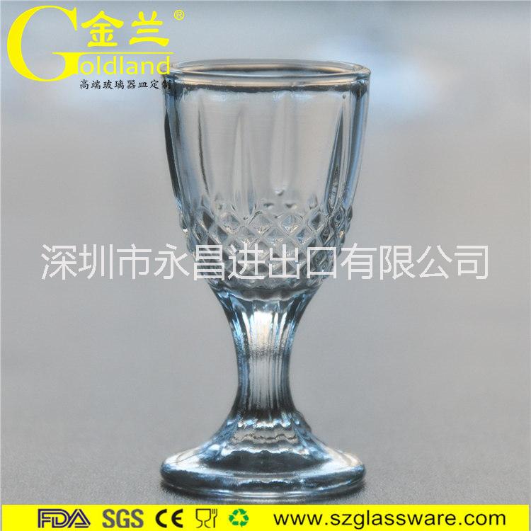 深圳市厂家直销水晶玻璃烈酒杯高脚白酒杯厂家