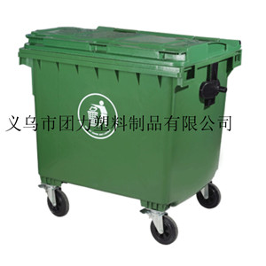 塑料垃圾桶供应塑料垃圾桶 义乌分类 户外环卫 240升内置脚踏翻盖方形垃圾桶 小区环卫