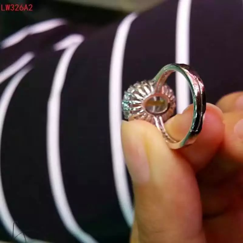 扬州市925纯银镶嵌天然《发晶》戒指厂家戒指的925纯银镶嵌天然《发晶》戒指