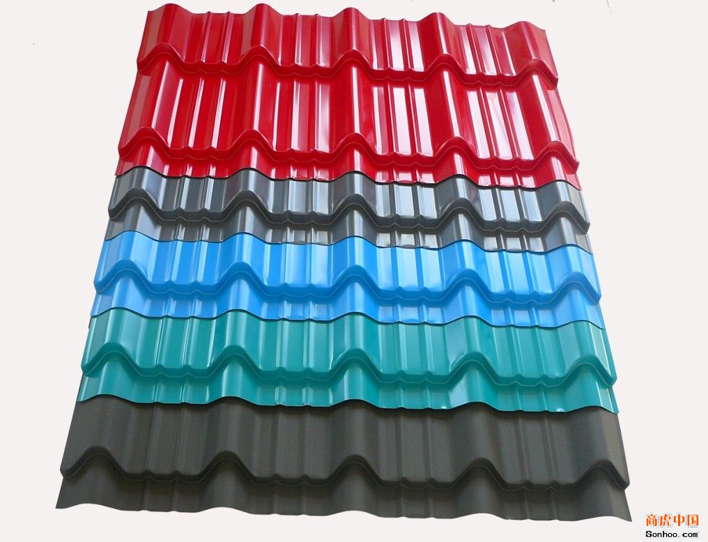供应用于钢构屋面材料的广东广州铝合金压型瓦琉璃瓦夹芯板