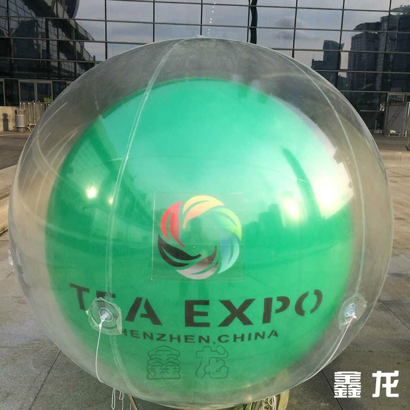 供应用于适合于各种场的落地双层气球热销产品厂家定制供应展会礼品气球 PVC金色单层双层落地球