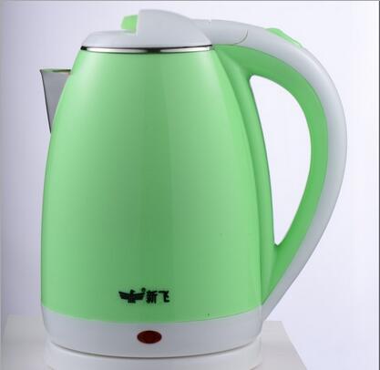 果绿色开水煲新飞电热水壶不锈钢2.0电水壶产地货源