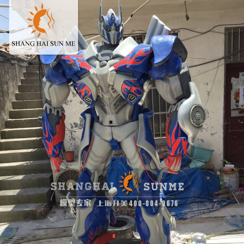 供应【上海升美】变形金刚玻璃钢雕塑机器人雕塑模型活动展览摆件图片