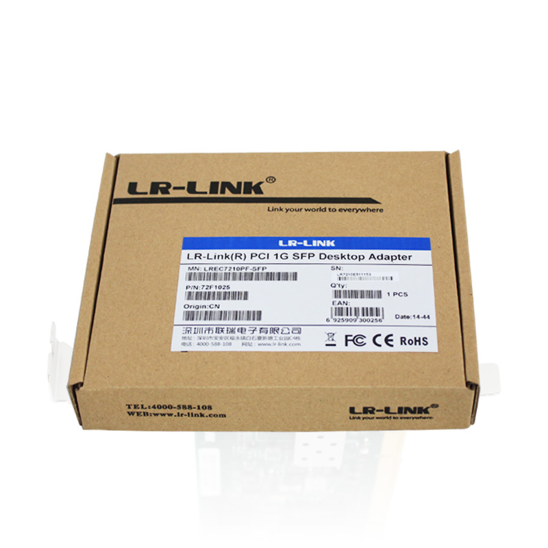 供应联瑞(LR-Link)千兆光网卡 专用光纤到桌面方案 基于intel82545EB光纤网卡LREC7210PF-LC