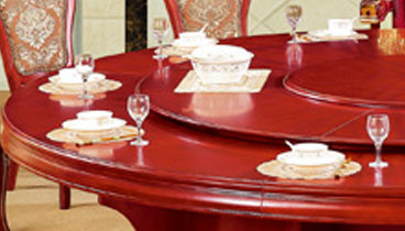 供应宴会桌A版电动餐桌实木自动圆桌酒店饭店餐桌椅图片