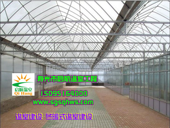 供应用于生态观光园|生态餐厅|蔬菜花卉育苗的阳光板智能温室图片