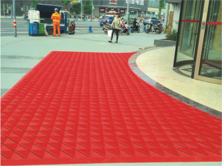 厂家批发刮沙除尘的三合一组合式pvc塑料地毯地垫图片