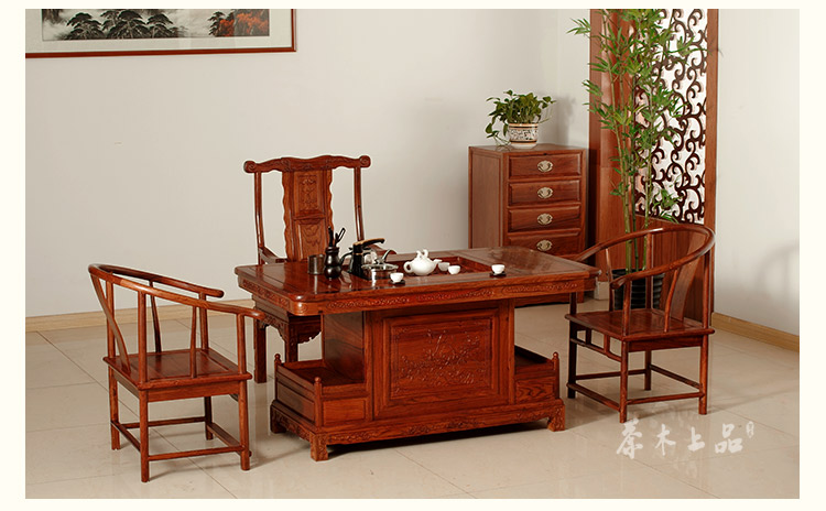 古典中式红木明清仿古实木茶桌批发