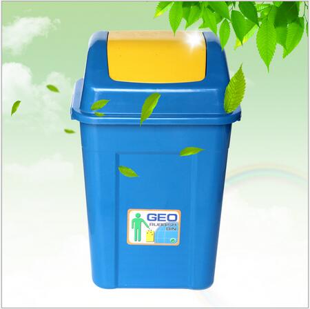 临沂市自动盖环卫垃圾桶厂家方头垃圾桶 生产各种塑料环卫户外自动盖环卫垃圾桶