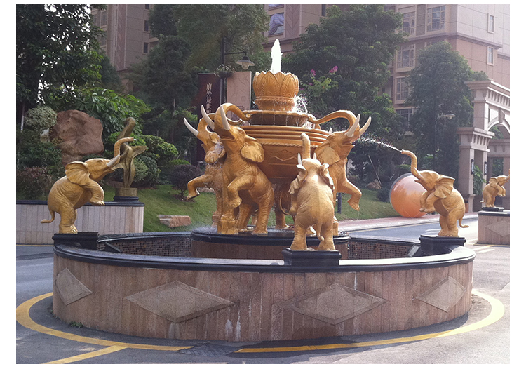 广州海豚组合喷水喷泉石雕电话批发