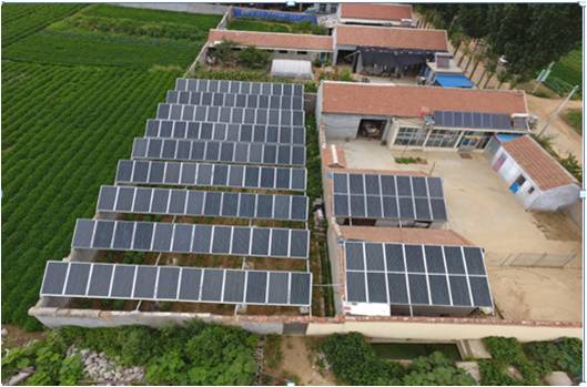 济南30kw屋顶太阳能发电系统光伏发电系统分布式光伏发电太阳能光伏电站图片