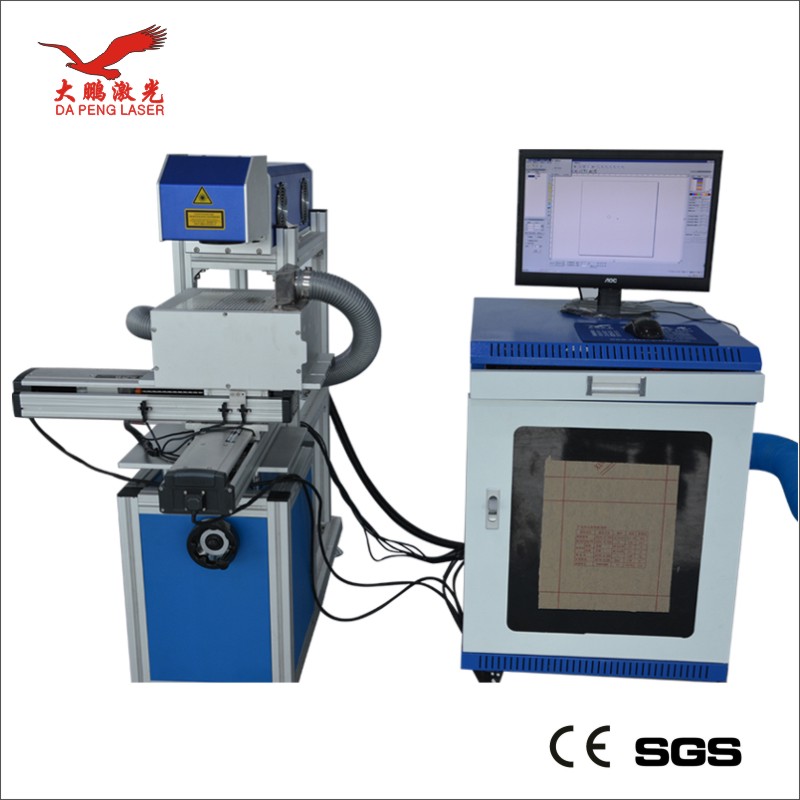 东莞供应用于产品表面加工的纽扣服装辅料陶瓷CO2激光打标机图片