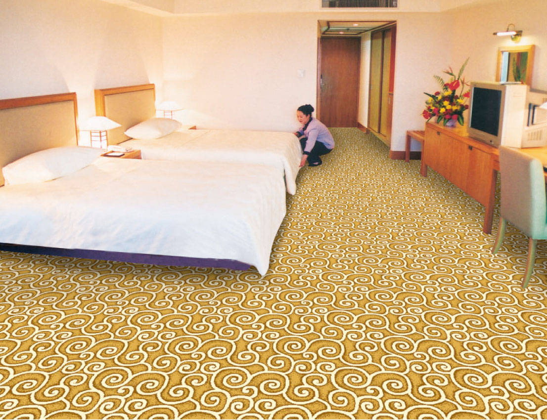 龍洁地毯专业承接酒店宾馆地毯墙纸的设计与施工