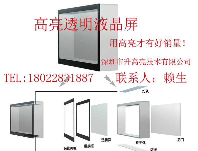 深圳市液晶房价牌透明液晶屏显厂家厂家