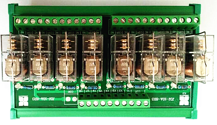 8路PLC继电器模组PLC放大板4路8路10路继电器模组PLC输出放大板图片