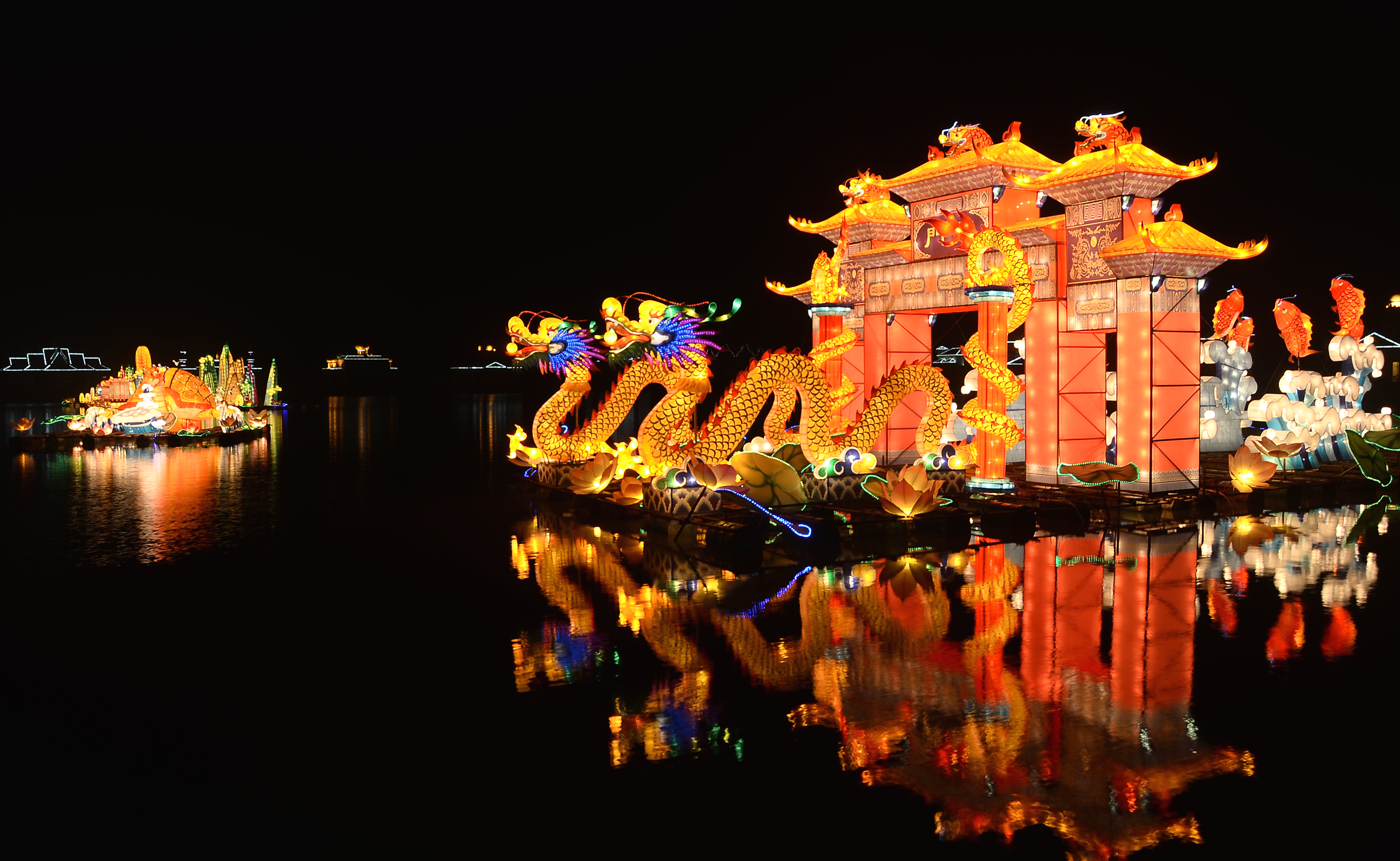 春节灯会厂家 元宵彩灯制作 大型花灯 圣诞树制作公司图片