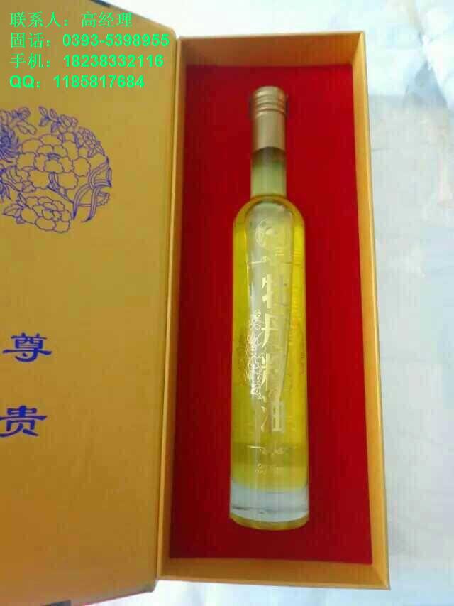 菏泽牡丹籽油 工厂销售 375ml牡丹籽油图片