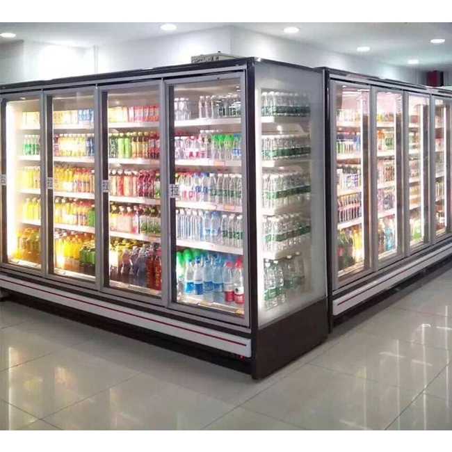组合式多门饮料冷藏展示冷柜图片