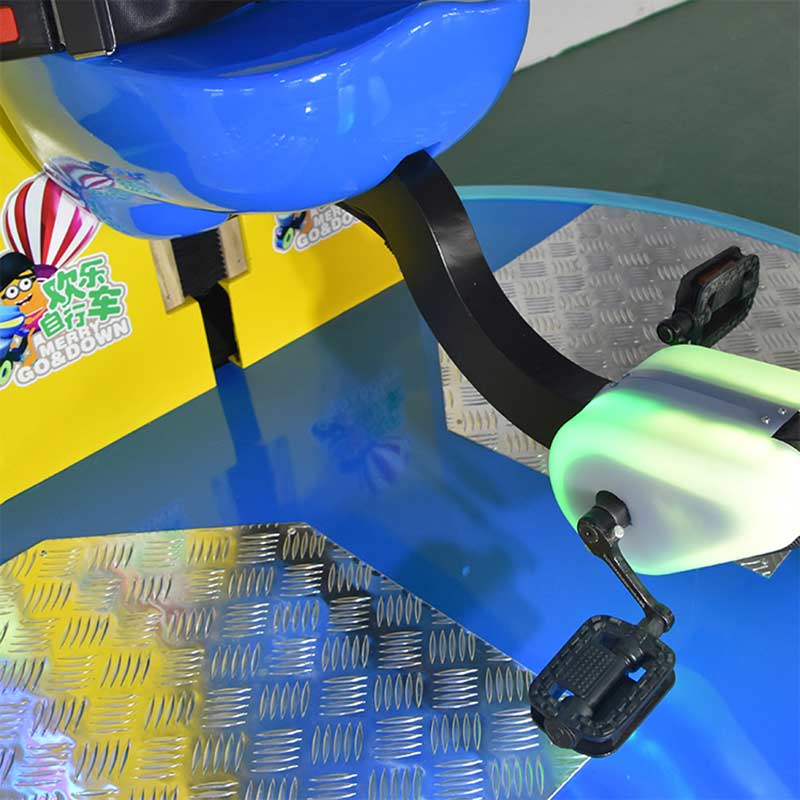 新款电玩城大型游戏机游乐设备儿童脚踩单车电动欢乐自行车游艺机图片