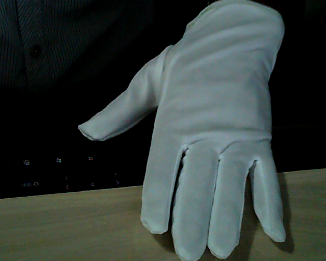 涤纶pu白手套