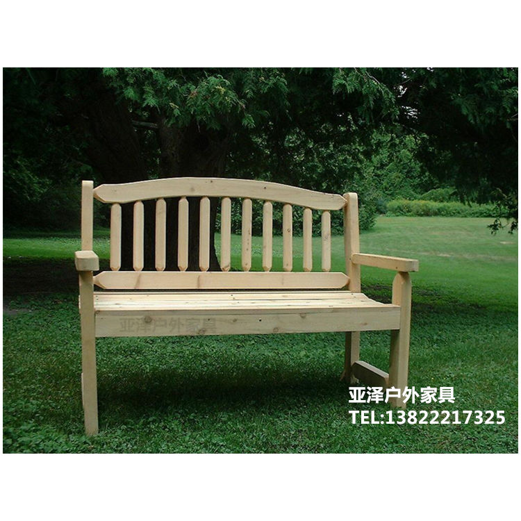 厂家直销户外休闲椅 定做木制公园椅 铸铁公园椅 全木质户外园林椅