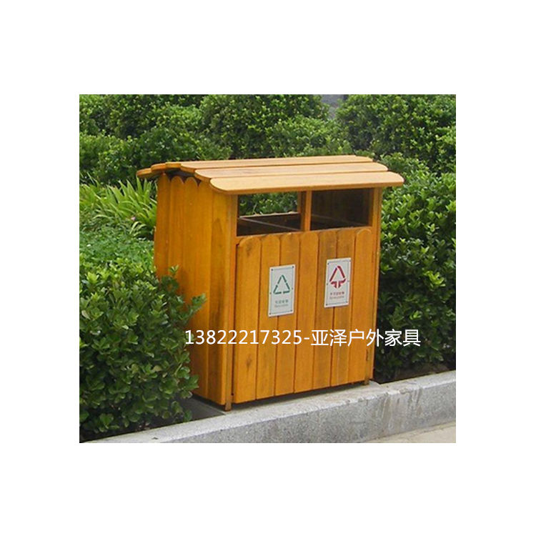 户外垃圾桶木质分类垃圾桶景区垃圾桶定做垃圾桶图片