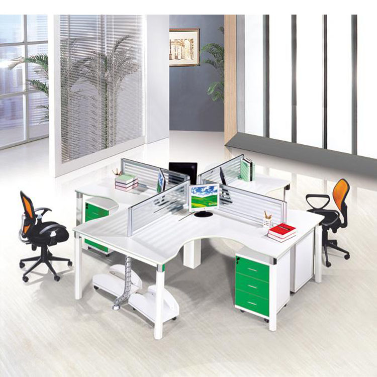 优质时尚办公家具厂家供应钢制办公桌屏风组合可定制图片