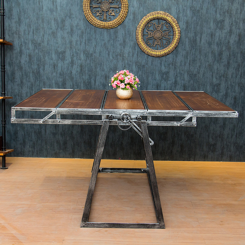 铁艺变形桌折叠伸缩餐桌置物架批发