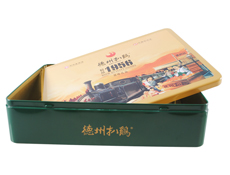 山东制罐厂家 定制加工方形马口铁 方形扒鸡铁盒包装食品礼盒