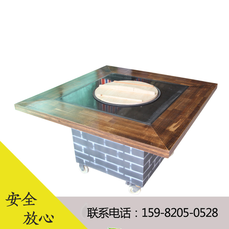 洪昇顺 第四代柴火鸡灶台无烟灶台室内外均可不锈钢板材桌面可定制