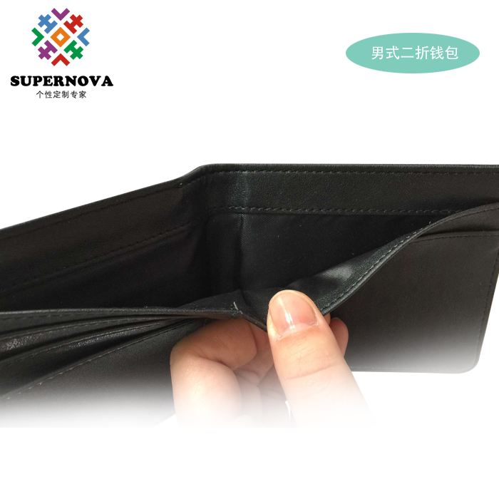 热转印两折钱包 单面印花两折钱包 定制单面热转印空白钱包耗材