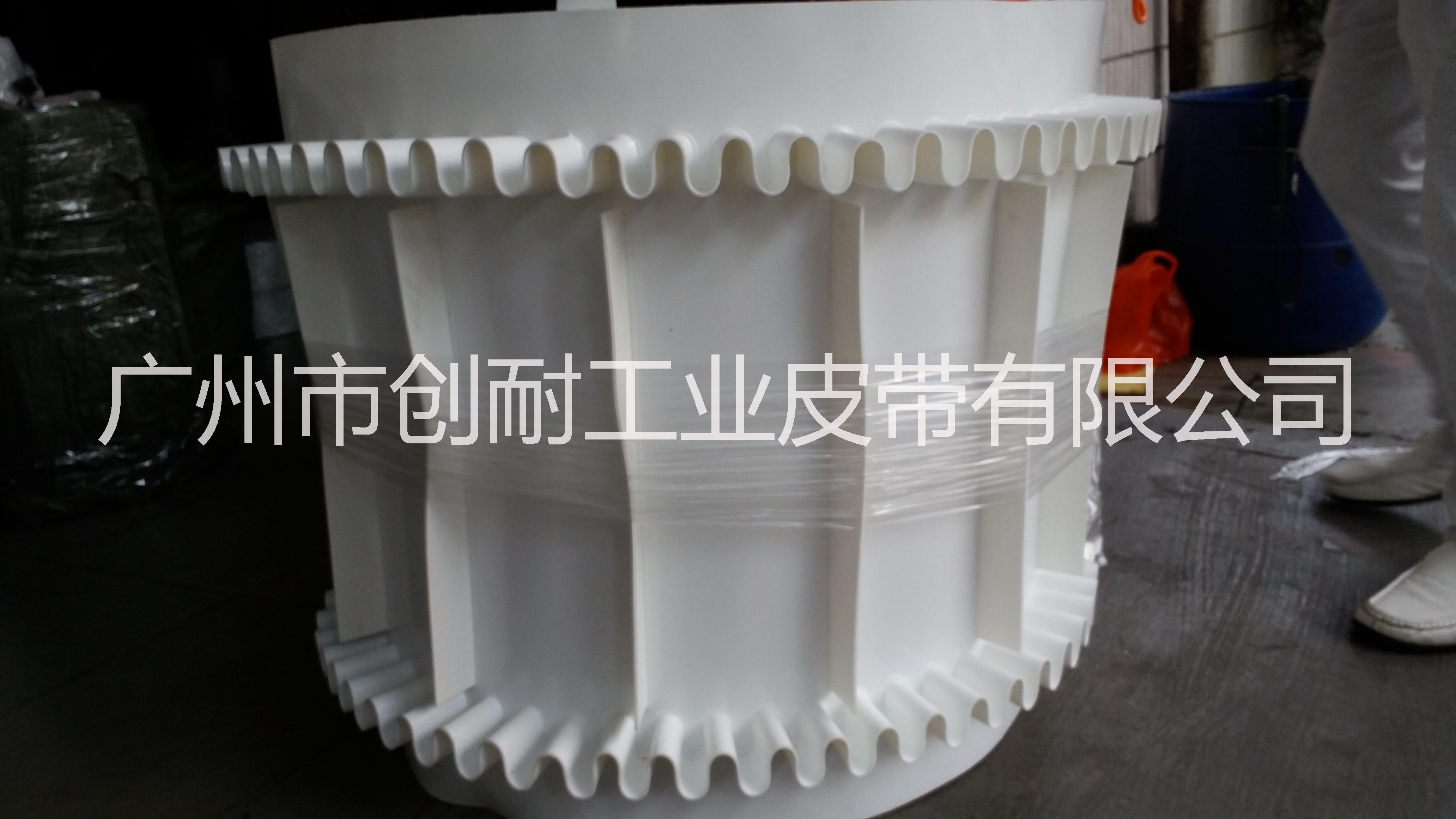 广州生产厂家直销食品级档板裙边批发 PU输送带 PVC输送带
