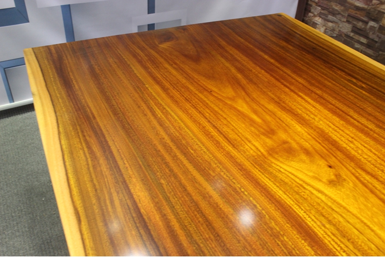 家有名木新中式奥坎大板家具餐桌会议桌书桌茶桌茶台办公桌