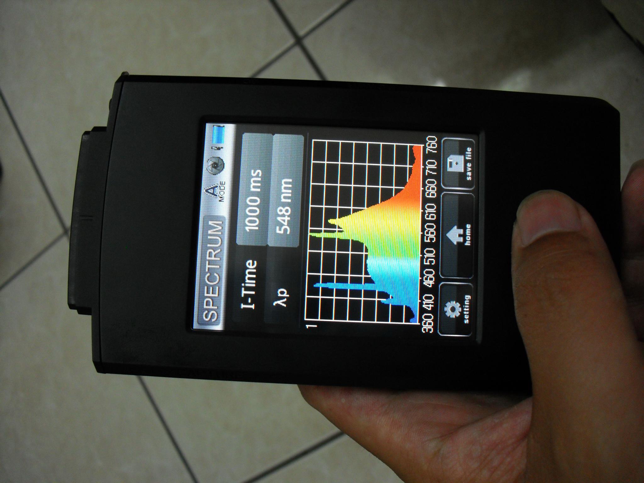 积分球光源现场分析直读测 LED光谱仪mk350手持光谱仪