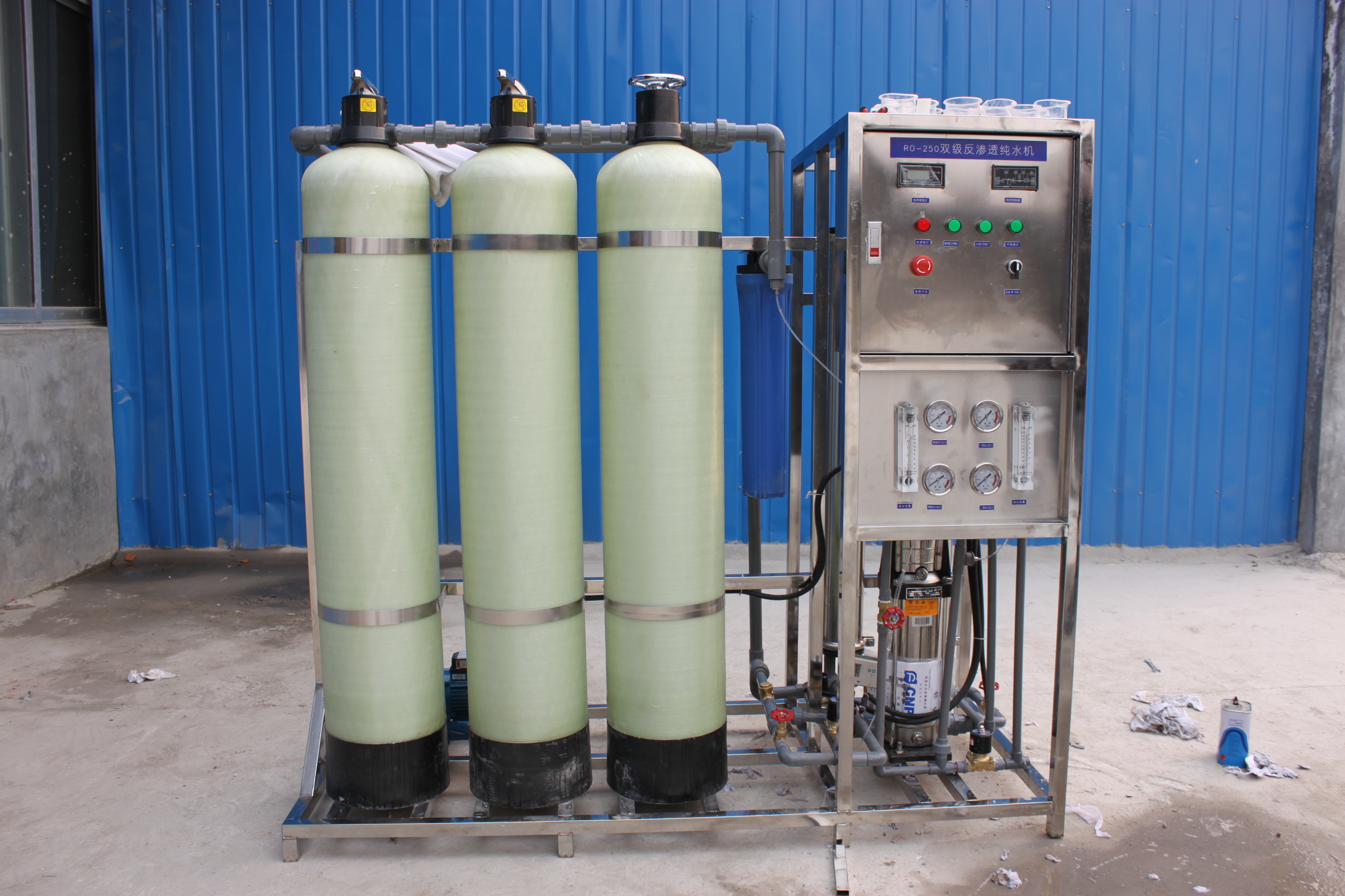 反渗透纯净水设备市场价格 500L\/H单级反渗透